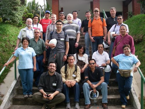 Participants at UNU-GTP course - LaGeo, El Salvador